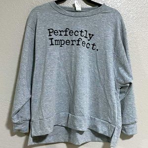 Sew in love sweatshirt size small perfectly imperfect